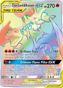 Cosmic Eclipse Charizard & Braixen GX 251/236